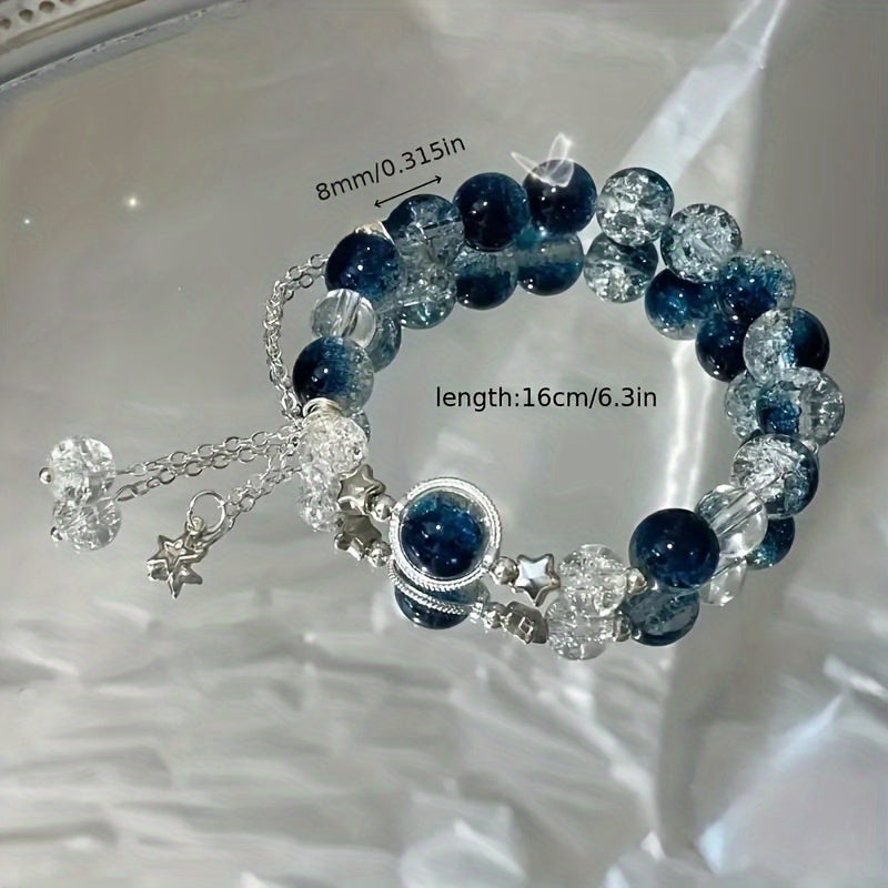 Brilhante Pulseira Galáxia – Joalharia Celestial com Contas | CotaJewelry