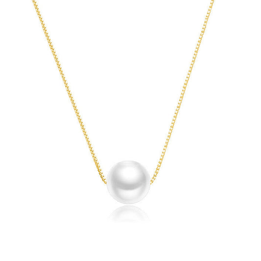 Close-up of Eternal Pearl Necklace showcasing lustrous pearls