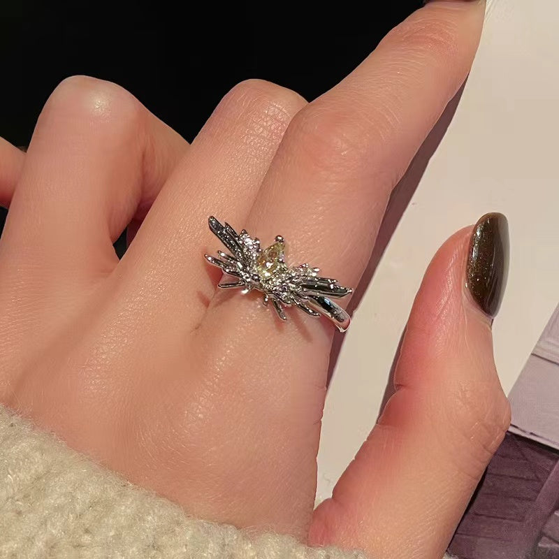 Model wearing Forest Butterfly Ring