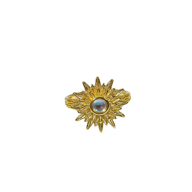 Solar Flare Ring with sun-inspired design