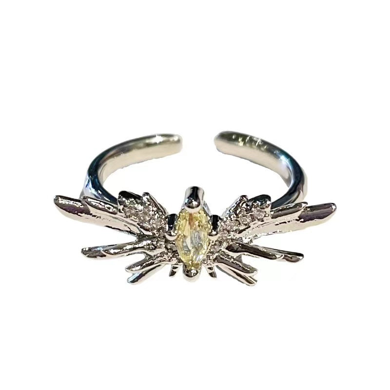 Forest Butterfly Ring with intricate wing design