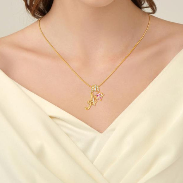 Colar com Letra Dourada A–Z | Joalharia Personalizada com Inicial | CotaJewelry