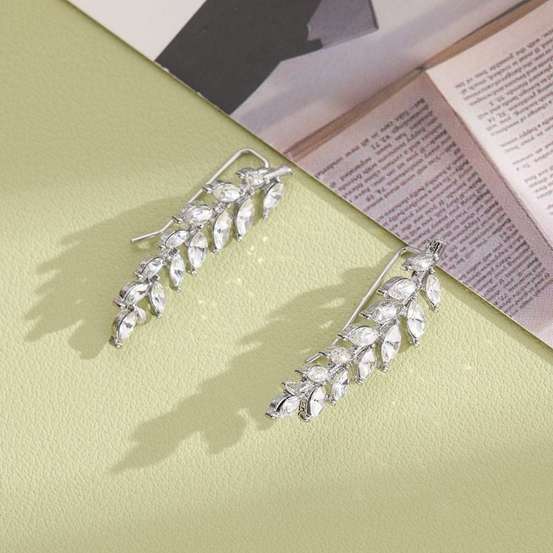 Wheat Ear Earrings – 14K Gold-Plated Brass with 925 Silver Posts | CotaJewelry