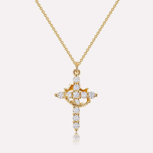 Crown Cross Necklace