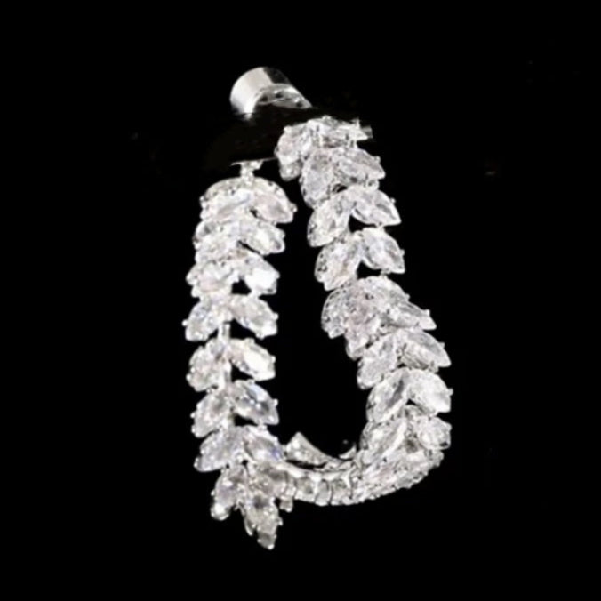 Wheat Cross Heart Earrings