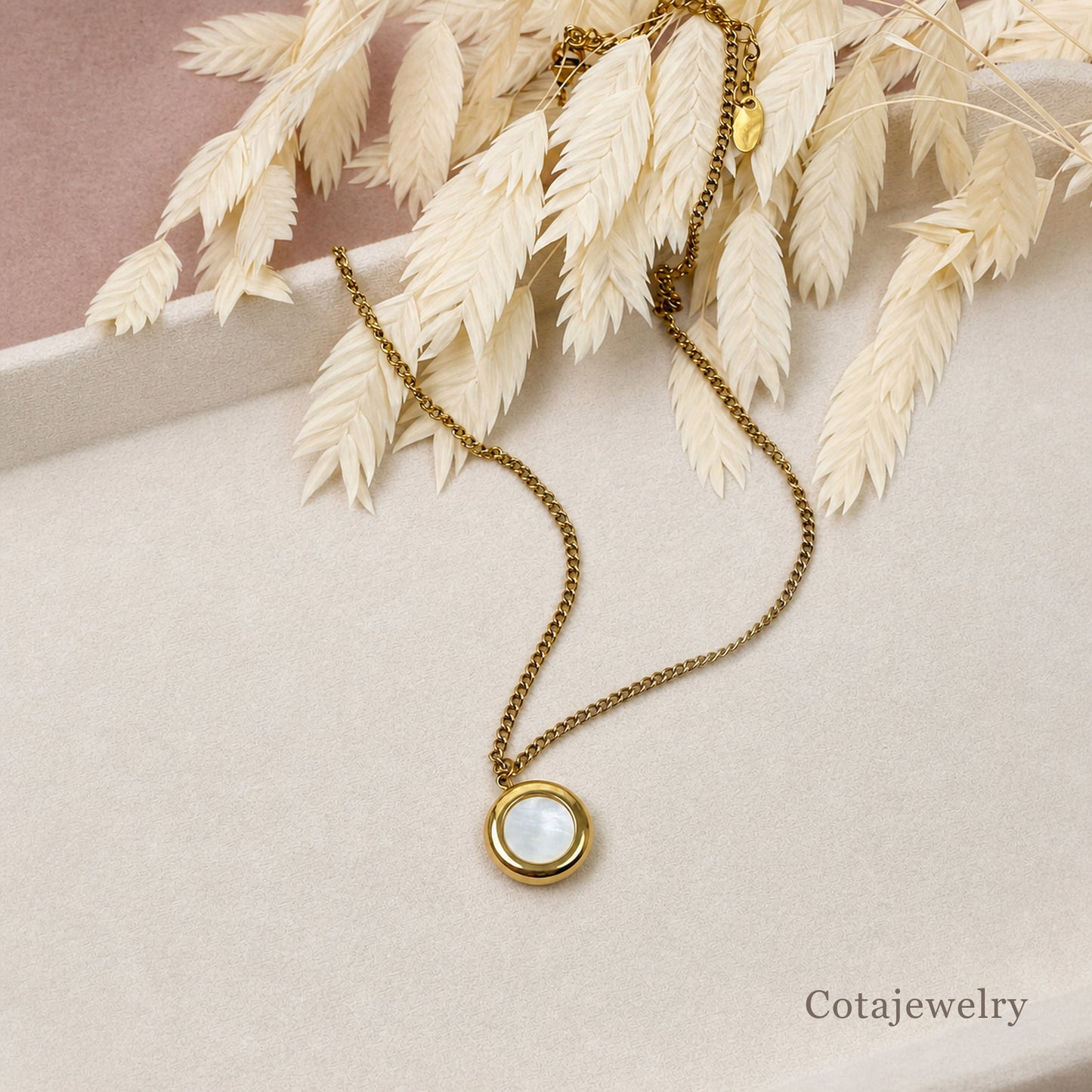 COTA Luminous Round Mother of Pearl Necklace | COTA40153 - COTA40153_main.jpg