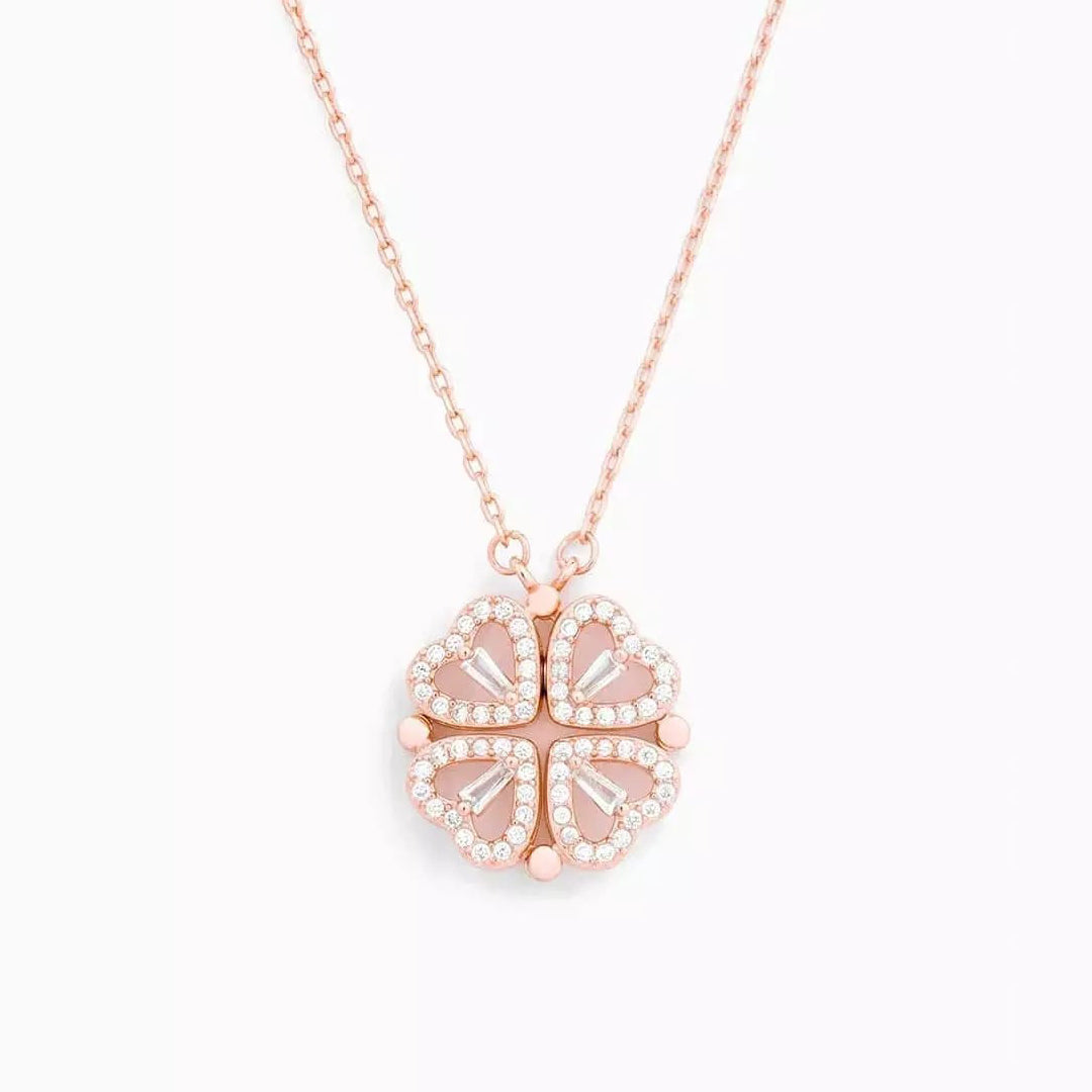 Collar de corazón de la suerte