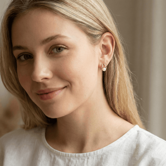 Teardrop Pearl Earrings