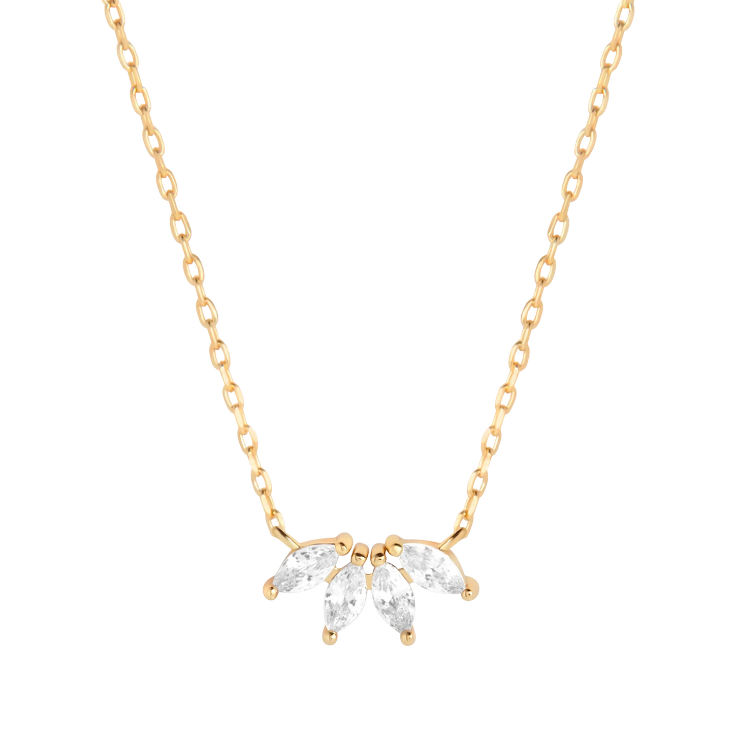 Colier Marquise cu Cristal din Argint 925