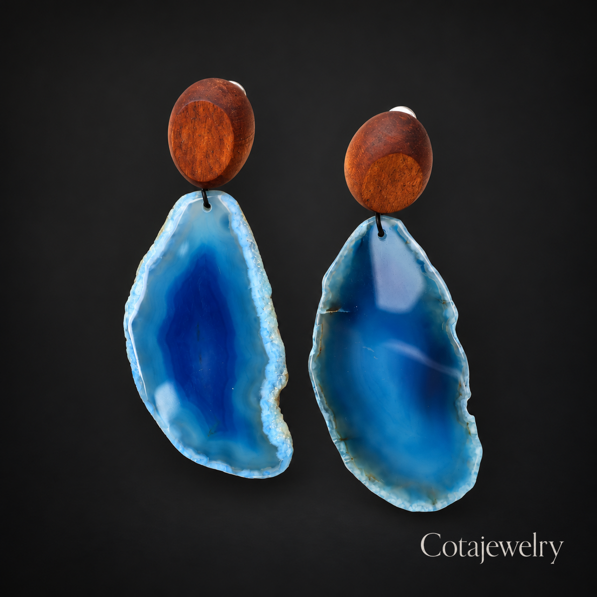 Σκουλαρίκια COTA Blue Slice Drop σε μη προσδιορισμένο χρώμα