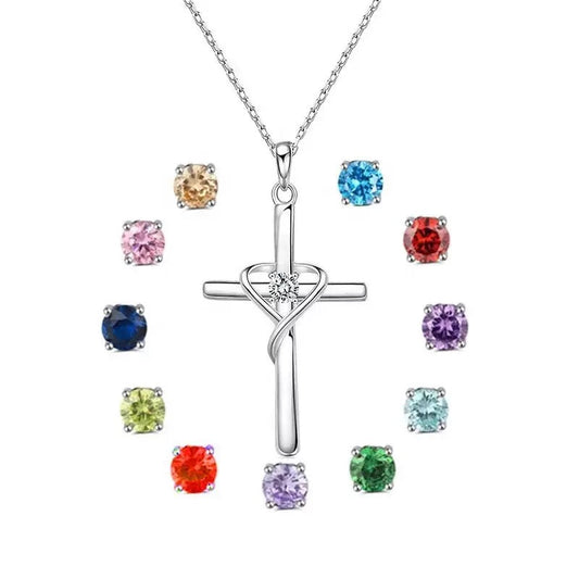 Your Unique Radiance: Illuminating Your Cross Necklace with a Birthstone