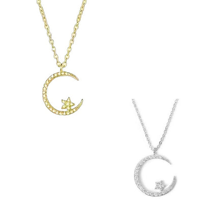 Star and Moon Necklace