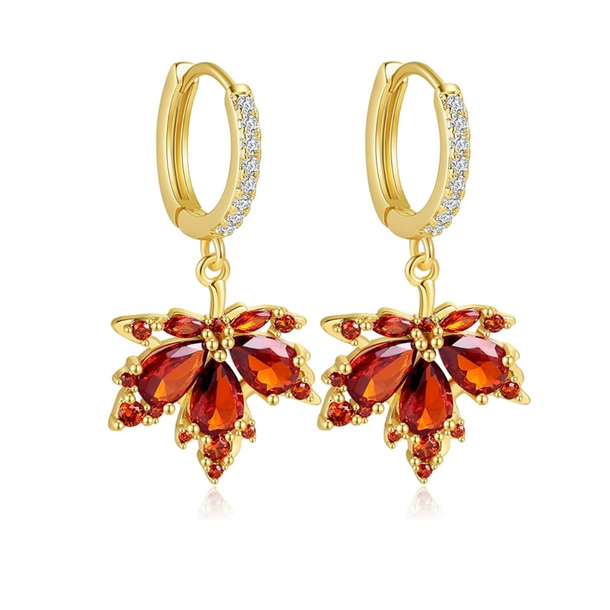 Maple Leaf Earrings – Elegant Autumn Leaf Jewelry for Women | CotaJewelry