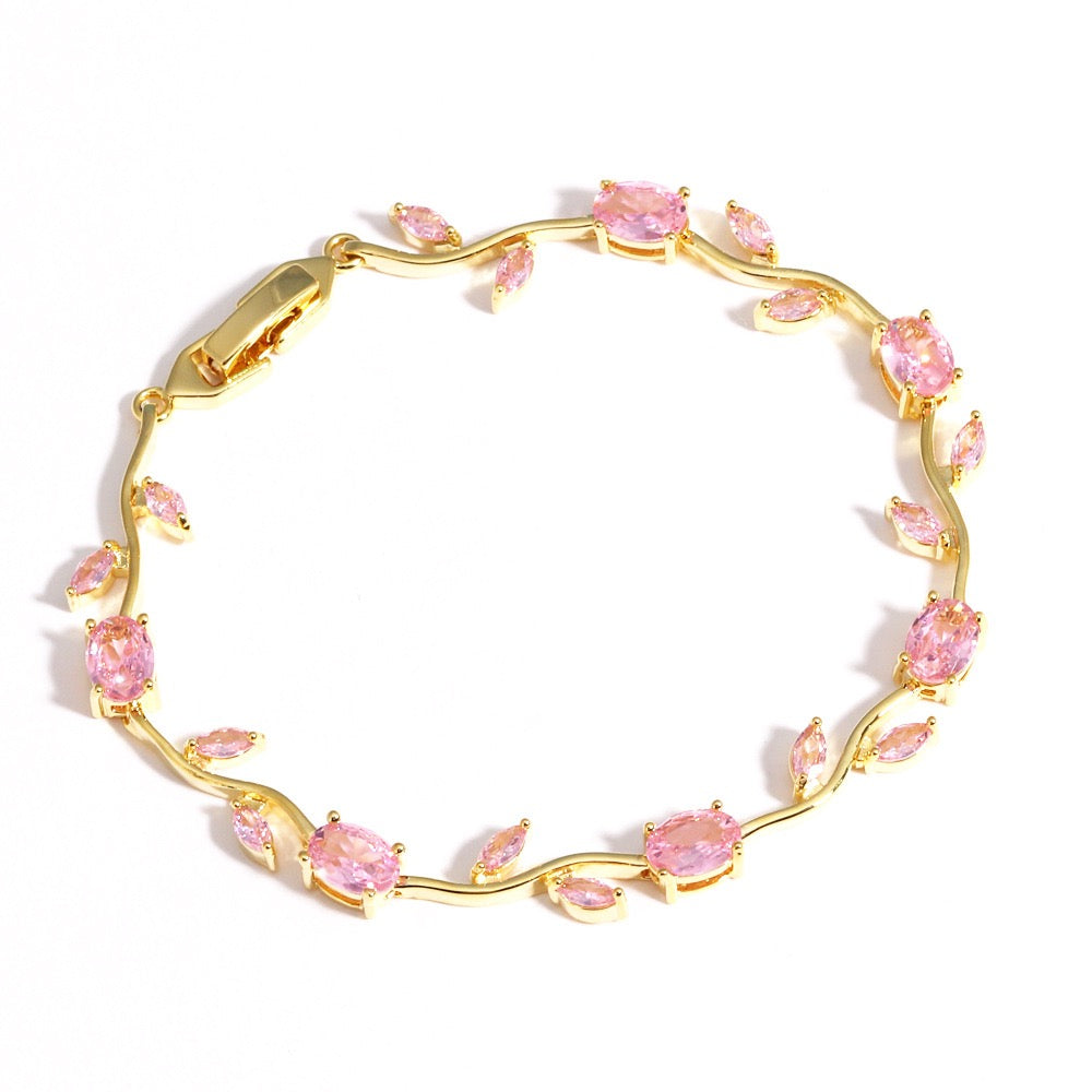 Dainty Rose Bracelet – Elegant Floral Charm Jewelry for Women | CotaJewelry