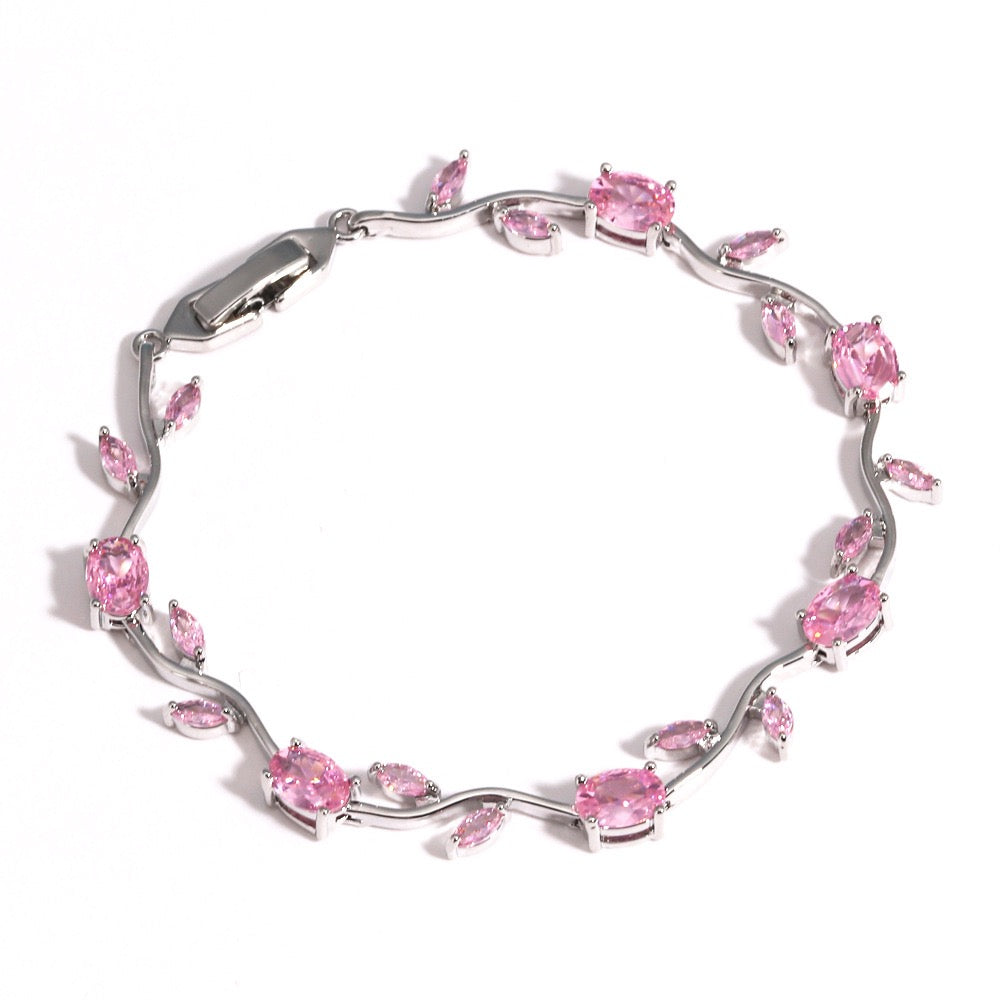 Dainty Rose Bracelet – Elegant Floral Charm Jewelry for Women | CotaJewelry