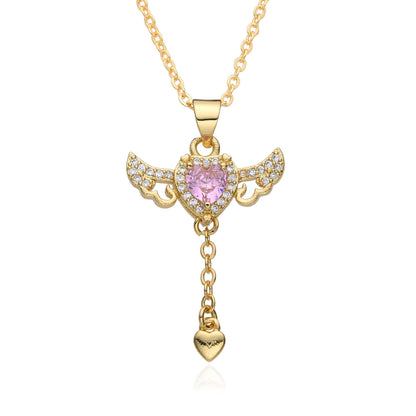 Angel Wing Necklace – Movable Pendant, Elegant Dainty Jewelry for Women | CotaJewelry