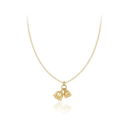 Lily of the Valley Flower Necklace S925 sterling silver plated