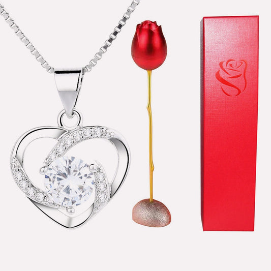 Collier Rose Éternelle