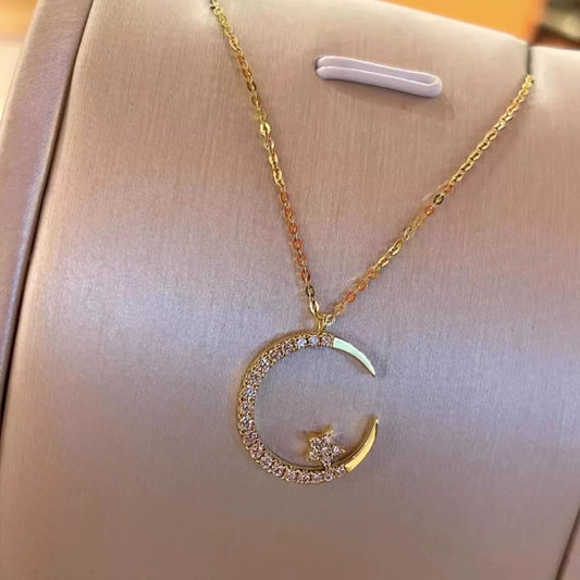 Star and Moon Necklace
