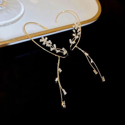 Snowflake Tassel Ear Cuffs