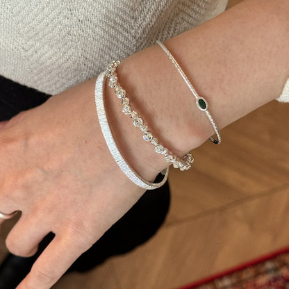 Zircon Vertical Beaded Bracelet Set