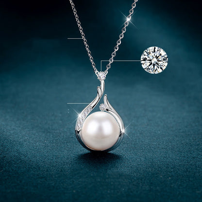 Pearl Teardrop Necklace and Earring Set