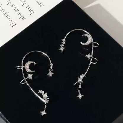 Star and Moon Earrings