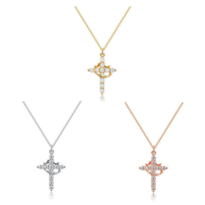 Crown Cross Necklace