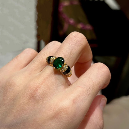 Emerald Eclipse Ring