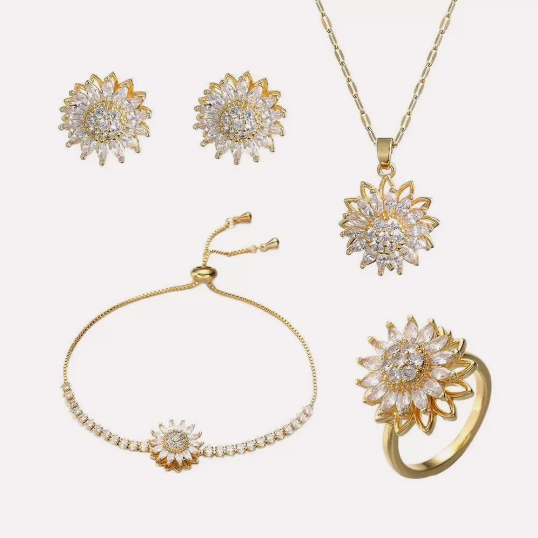 Sonnenblumen-Schmuckset