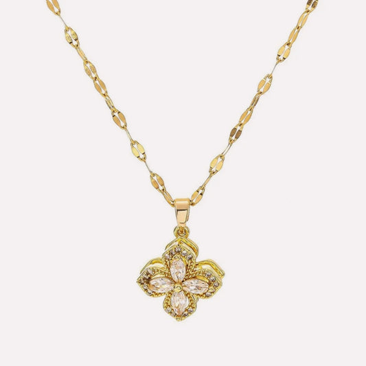 Rotatable Clover Necklace