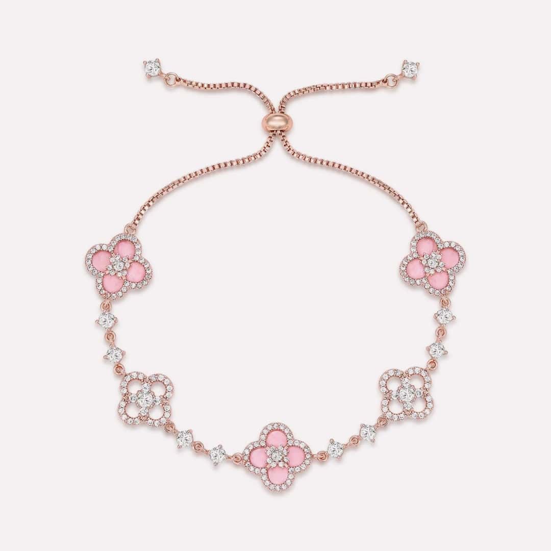 Sakura Cleef Bracelet product render showing floral design details