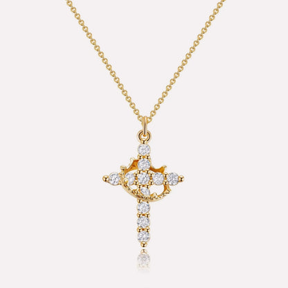 Crown Cross Necklace
