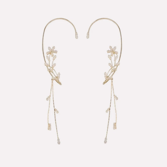 Snowflake Tassel Ear Cuffs
