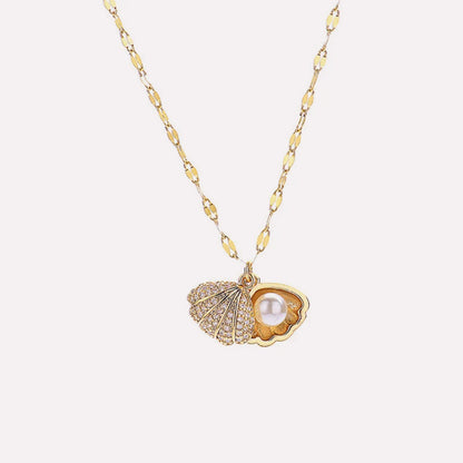 Collier coquillage nacré