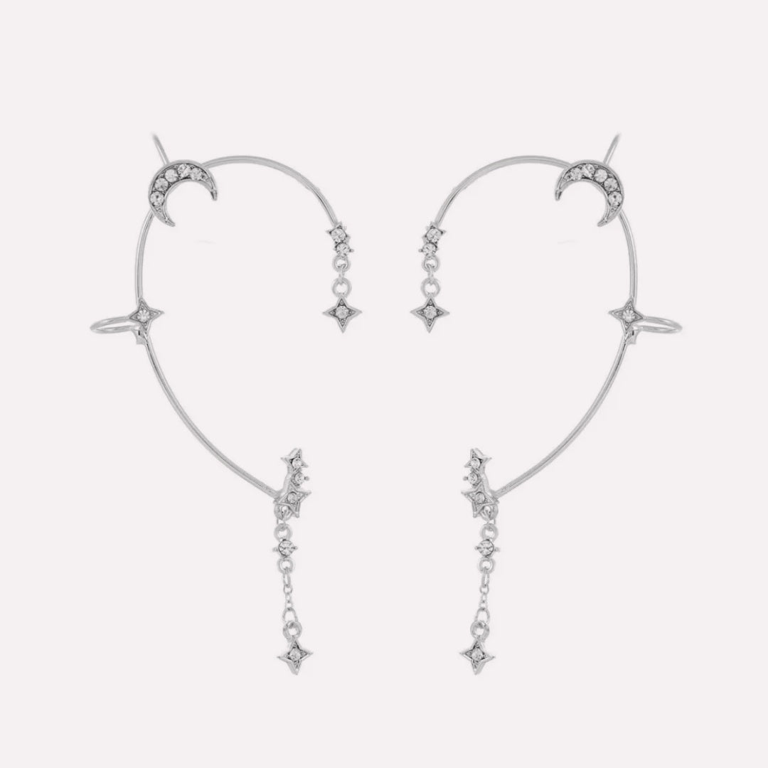 Star and Moon Ear Cuffs
