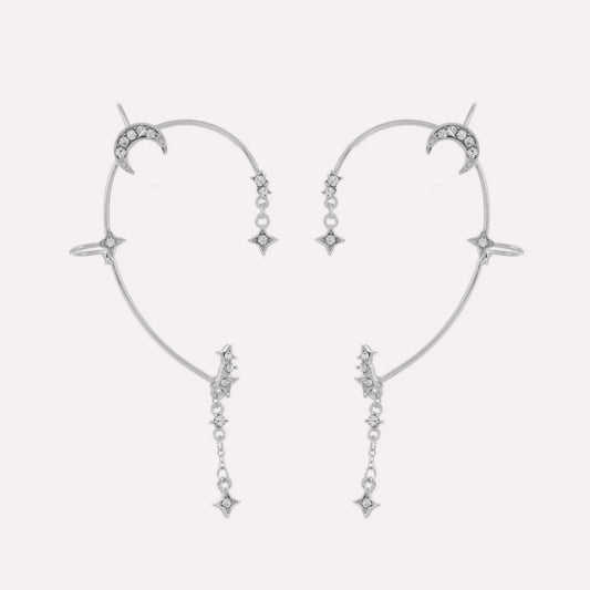 Star and Moon Ear Cuffs