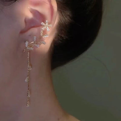 Snowflake Tassel Ear Cuffs