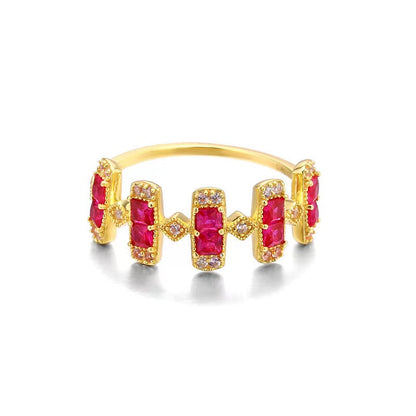 Ruby Blossom Ring