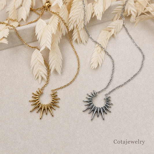 COTA Radiant Starburst Pendant Necklace | COTA30157 COTA30158 - COTA30157_COTA30158_shared_main.jpg