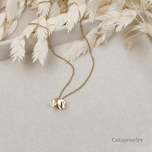 COTA Sculpted Elephant Pendant Necklace | COTA30161 - COTA30161_main.jpg