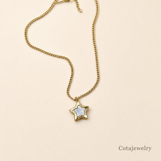 COTA Celestial Star Mother of Pearl Pendant Necklace | COTA40147 - COTA40147_main.jpg