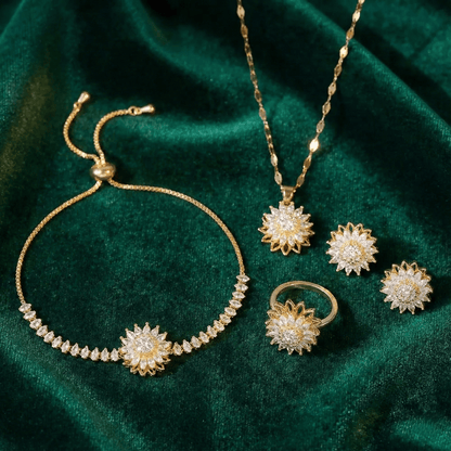 Sonnenblumen-Schmuckset