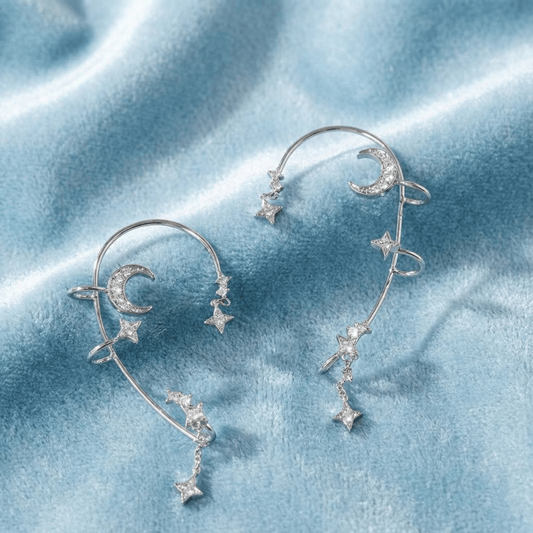 Star and Moon Ear Cuffs