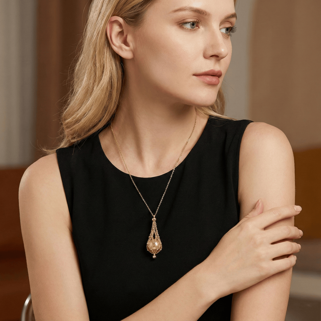 Pearl Net Necklace