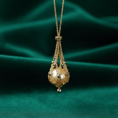 Pearl Net Necklace