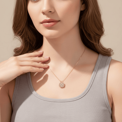 Collar de corazón de la suerte