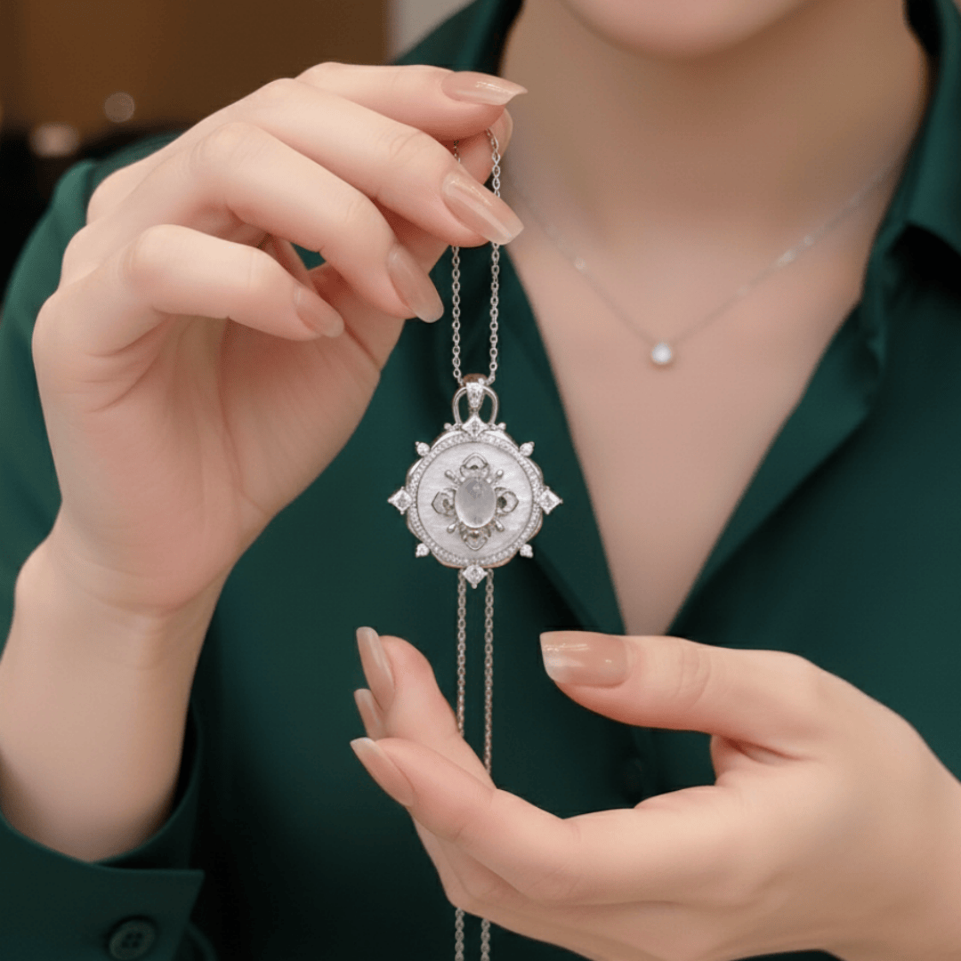 Glittering Heart Necklace