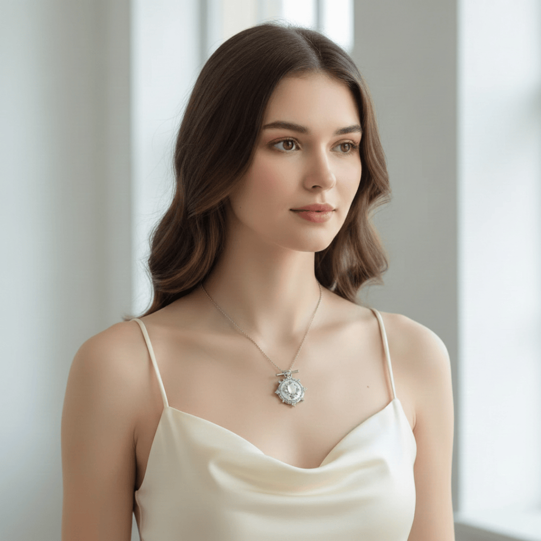 Glittering Heart Necklace