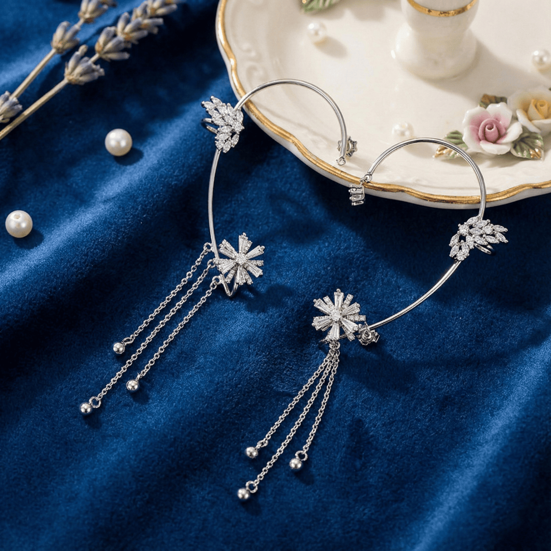 Rotating Tassel Ear Cuffs